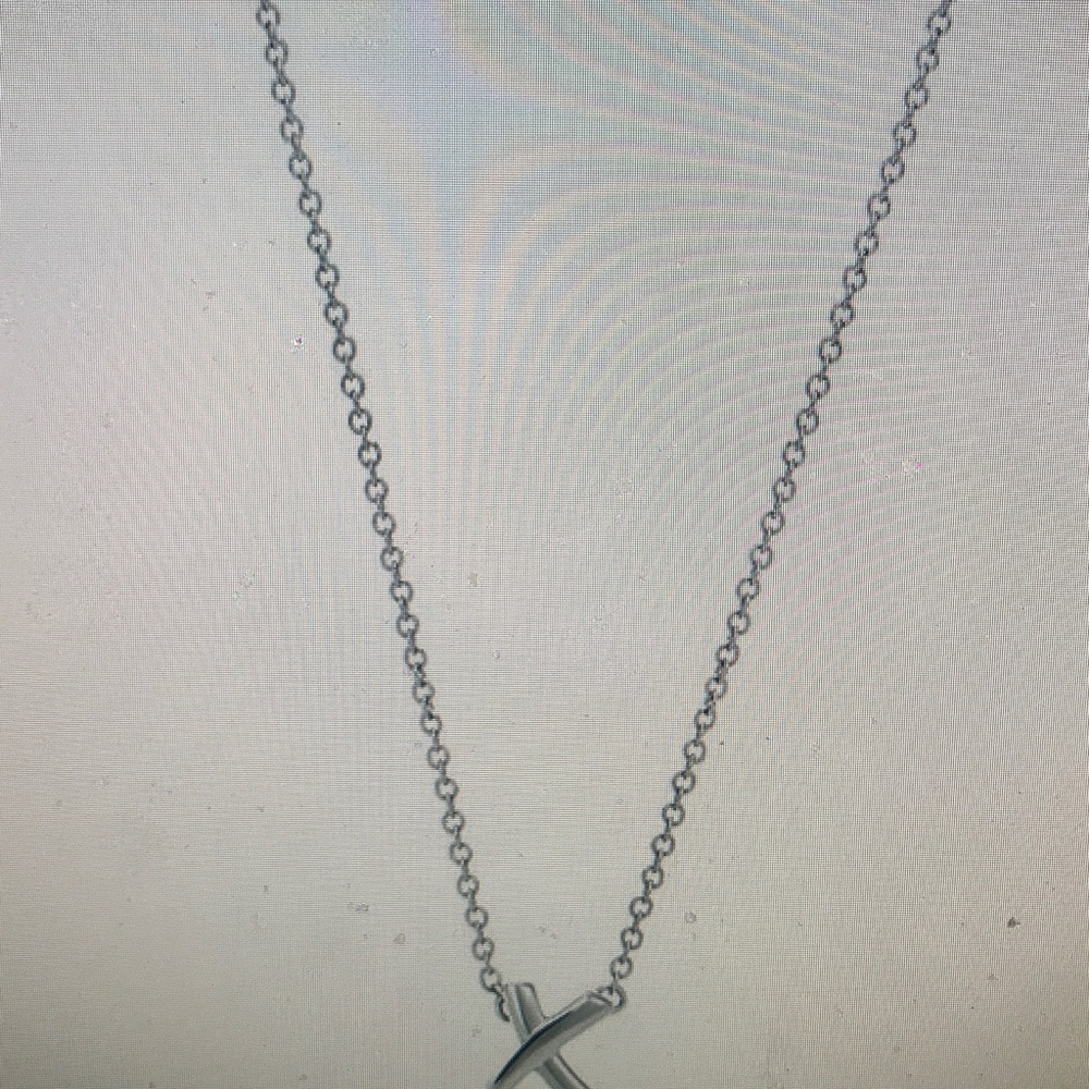 Authentic Tiffany SS Graffiti X pendant necklace - Picture 2 of 8